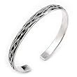 Braided Cuff Bracelet ( 7mm )