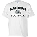 Oakland Raider T Shirt : Reebok Oakland Raider White Stacked Helmet T Shirt