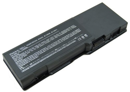 AGPtek Hi-Capacity Li-ion Battery [6600mAh 9 Cells] for Dell Inspiron 6400 E1501 Latitude 131L Series Fits 312-0428 KD476 HK421 RD850 GD761 Laptop Notebook Main Battery