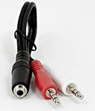 3.5mm Stereo Headphone Splitter 1 Female To 2 Male Free Shipping