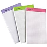 Ampad Double Sheet Pad, Assorted Colors, 5 x 8, Quad Rule, 100-Sheets, 1-Each
