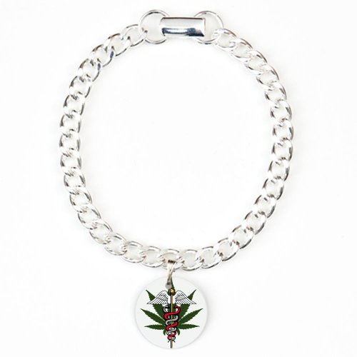 Charm Bracelet Medical Marijuana Symbol