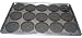 Tart/Quiche Pan 4 3/4x3/4 Set Of 15 On 18x26 Perforated Sheet Pan (used)