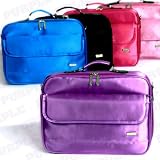 17 inch Nylon Purple Carmine Laptop Notebook Case Carrying Bag with Strap