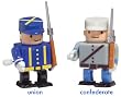 CIVIL WAR SOLDIER Wind Up Toy - Arms, Legs & Heads Move! (Sold Individually)