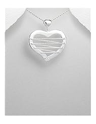 Heart CZ Pendant Necklace In 92.5 Sterling Silver