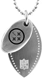 Stainless Steel NFL Pittsburgh Steelers Football Dog Tag Necklace 26