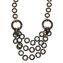 Bronze Tone Multi Strand Link Necklace