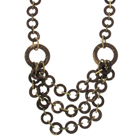 Multi Strand Link Necklace chunky gold link necklace. Multi Strand Link Necklace