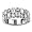 Ladies 2 Row Round and Baguette Diamond Ring
