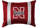 Nebraska SIDELINES Jersey Material Pillow Sham