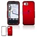 Dark Red Rubber Feel Snap-On Cover Hard Case Cell Phone Protector for Samsung Eternity A867 [Beyond Cell Packaging]