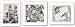 Drawing Hands, Waterfall, and Relativity Set by M.C. Escher 7.75x9.25 Art Print Poster