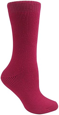 Heat Jammer Womens Thermal Brushed (3x Warmer) Socks (HOT PINK) Size 9-11