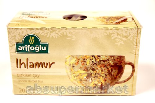Arifoglu Linden Herbal Tea (Ihlamur Bitkisel Cay) 20 Tea Bags