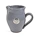 Oregon Stoneware Studio Creamer with Pewter Cow Faceplate, Light Blue