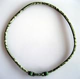 PHI-TEN Titanium Necklace, Camouflage in Moss Green, 22 Inches