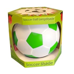 Green and White Football Lampshade
