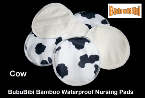 Waterproof Bamboo Nursing Pads Cow Print