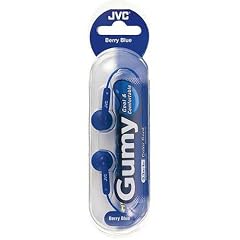 JVC HA F 130 ZE GUMY Ohrhörer mit farbigem Kabel heidelbeerblau
