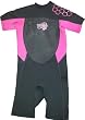 Size 2 (3-4Yr) Pink Childrens shortie wetsuit. 2mm neoprene.