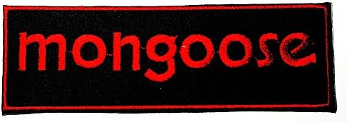 mongoose logy logo Patch Sew Iron on Embroidered