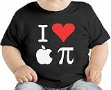 I Love Apple Pi オーガニックベビーTシャツ 12 - 18 Months
