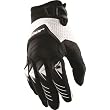 Thor MX Deflector Men's Dirt Bike Motorcycle Gloves w/ Free B&F Heart Sticker Bundle - Black