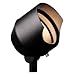 Kichler Lighting 15381BKT 12-Volt Low Voltage Accent Light with Heat Resistant Flat Glass Lens, Textured Black