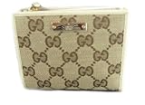 Gucci Wallets (Beige White) Logo and Leather Wallet 115098