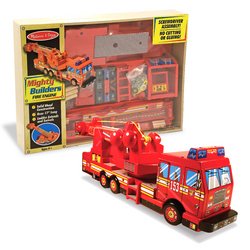 Melissa and Doug Deluxe Wooden Mighty Builders Fire Truck by Melissa & Doug