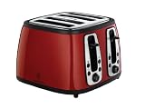 Russell Hobbs Heritage 4 Slice Toaster, Red  from Russell Hobbs