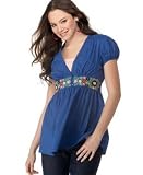 Kool Hearts Babydoll Top with Embroidered Inset
