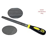 JINTONG ダイヤモンドヤスリ ステンレススチール コーティング140mm 1本　半丸