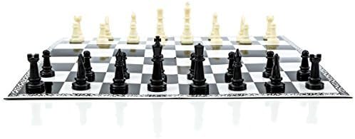 Chess Set Board Game - Folding Style - 12" X 12"