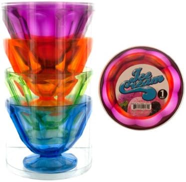 Stackable Old-Fashioned Ice Cream Cups, Case of 3