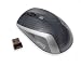 Connectland CL-MOU23010 2.4 GHz Wireless Optical Mouse with USB Micro Receiver, Color: Carbon Grey