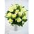 Artificial Silk Flower 18 Heads Rose Bud Bush (Cream) from GT Decorations