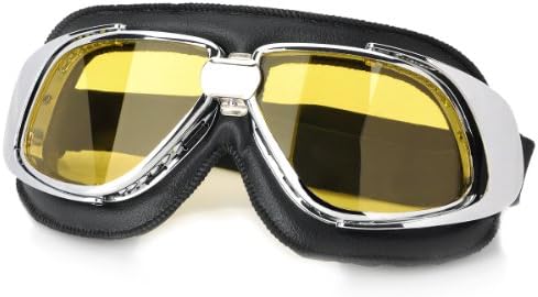 Synix Fashion Yellow PC Lens Safety Motorcycle Goggles