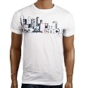 BENCH CHECK CITY T-Shirt white + Logosticker