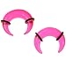 Acrylic Pincher Pink 6g - Sold as Pair