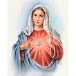 Carded 8"x10" Prints for Framing - Immaculate Heart of Mary - Linen Paper - 7 and 4 Color Process Printing