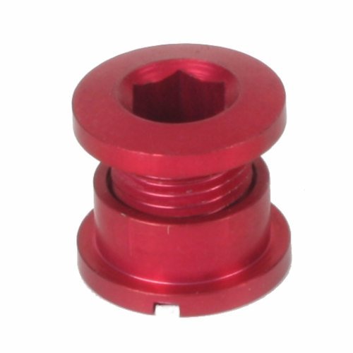 Origin8 Bicycle Single Chainring Bolts - Red Alloy Set of 5 On Sale