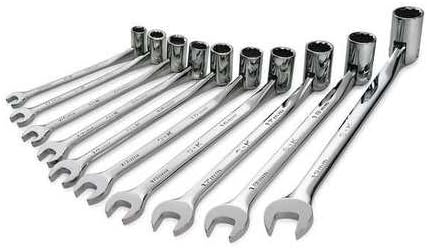 Combo Wrench Set, Flexible, 10-19mm, 10 Pc