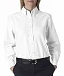 UltraClub Ladies' Classic Wrinkle-Free Long-Sleeve Oxford