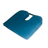 Duro-Med Sloping Coccyx Cushion with Navy Poly/Cotton Cover, Navy