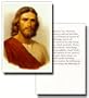 Kapp Head of Christ- Young Womens Theme on the Back- Perfect Size to Keep in Your Pocket or to Pass Along to Friends and Family- Remember Christ and His Teachings with This Print of Christ and Help Others to Know Him- This Will Fit Great Into Your Kids Lockers and Wallets- Pass Them Out Over the Holiday Season- Share the Young Womens Theme with Your Family