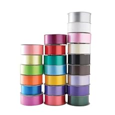QUALITY DOUBLE SIDED FACED SATIN RIBBON ROLL REELS - 10mm x 20m