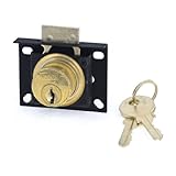 uxcell　シリンダー錠 2鍵　キー二つ付き　ドア　引き出し　キャビネット　安全　防犯　金属