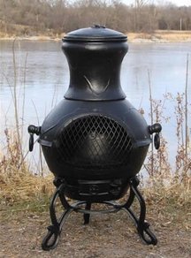 Etruscan Cast Aluminum Chiminea